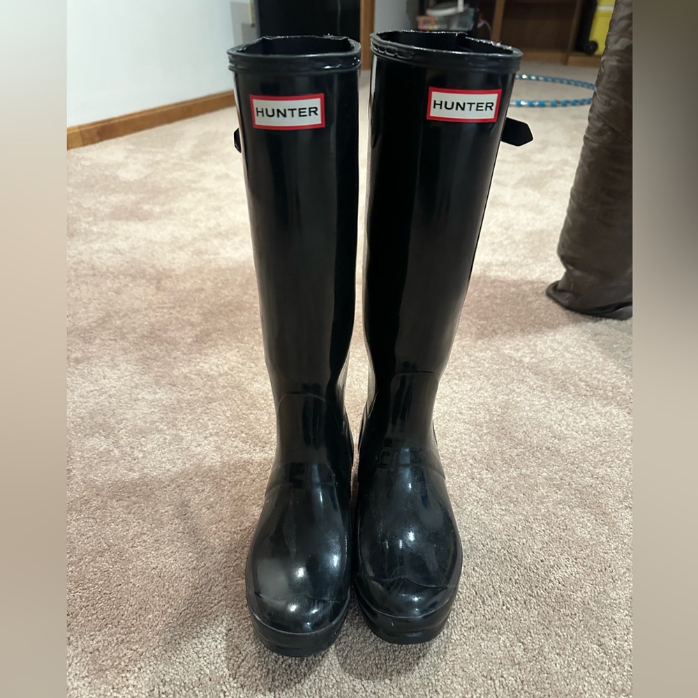 Hunter Women's Black Rain Boots